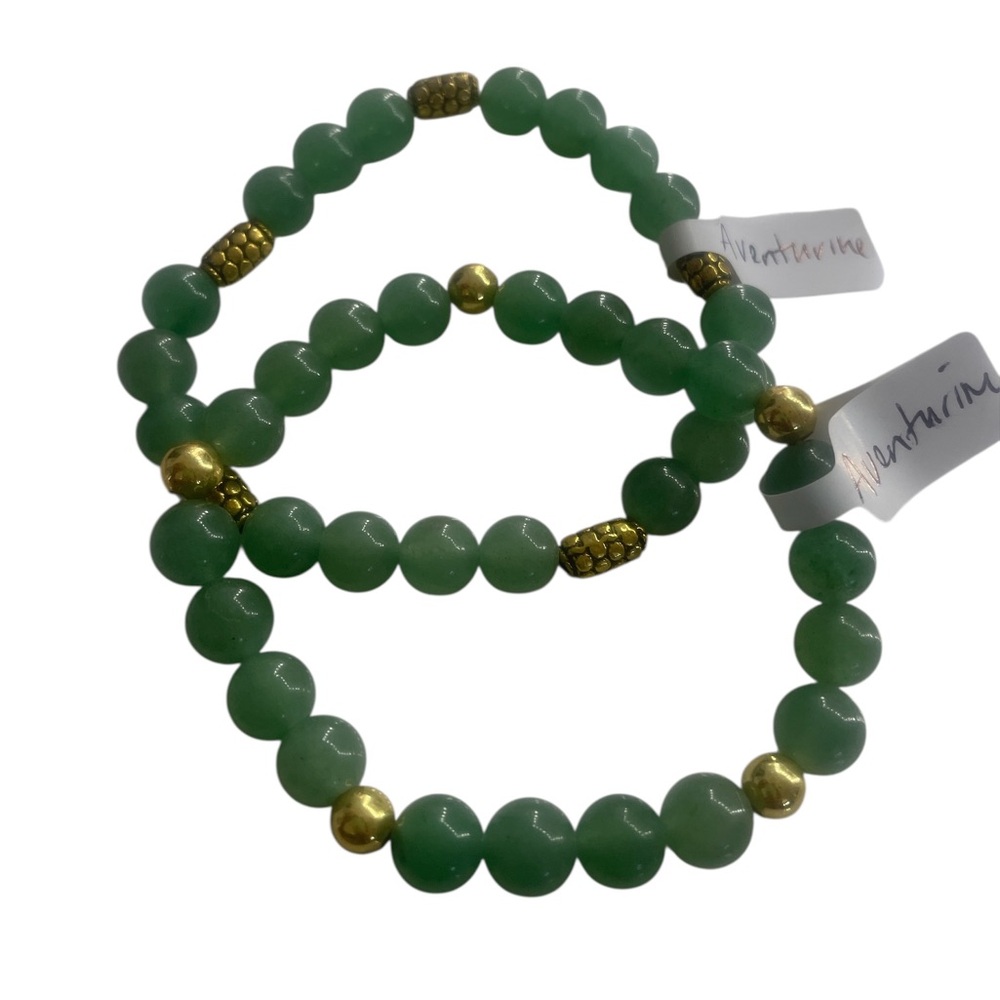 Green Aventurine gemstone bracelet - Picture 3 of 7
